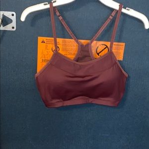Maroon sport bra